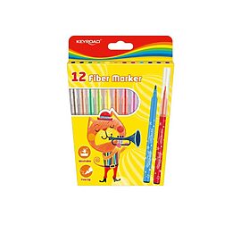 Fiber markers 12 styks pakke