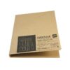 A4 mappe i natur/brun farve
