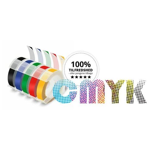 DYMO 3D tape 12mm blå CMYK komp.