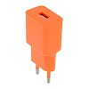 220V Lader med 1x USB port Orange